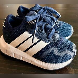 adidas Kids Navy and White Sneakers